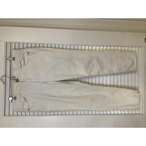 Democracy Off White Freedom Ankle Skimmer Jeans Sz 12 Denim Western Casual Fall